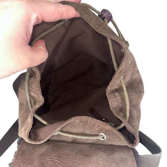 |EUC| UGG Nordie Shearling & Suede Brown Mini Backpack - Picture 4 of 8
